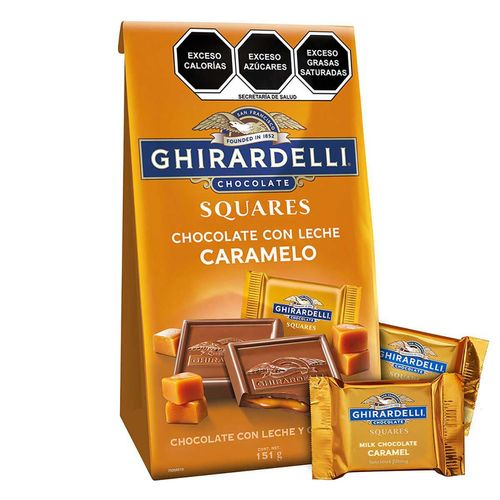 Ghirardelli Squares Chocolate con Leche y Caramelo Bolsa 151g