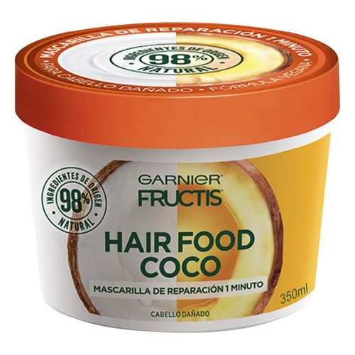 Mascarilla Capilar Garnier Fructis Hair Food Coco Cabello Dañado 350ml