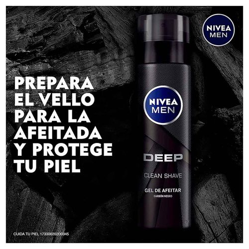Gel para Afeitar NIVEA MEN Deep Antibacterial 200ml