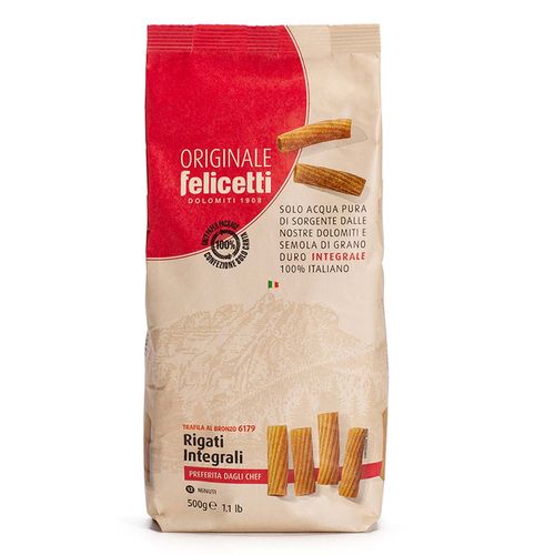 Pasta Felicetti Integral Rigati 500g