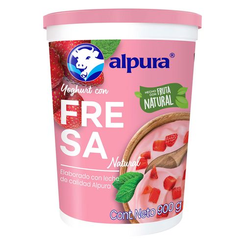 Yoghurt Alpura Batido Fresa 900g