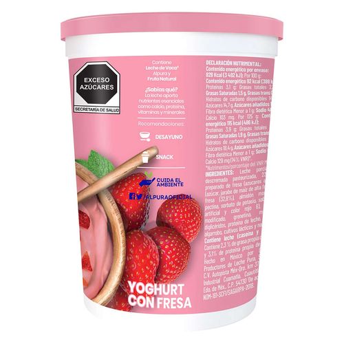 Yoghurt Alpura Batido Fresa 900g