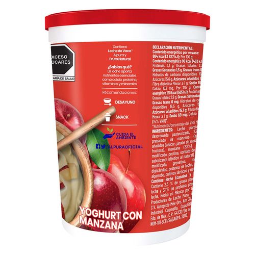 Yoghurt Alpura Batido Manzana 900g