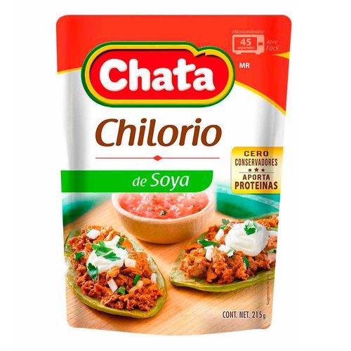 Chilorio Chata de Soya Pouch 215g