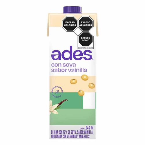 AdeS Bebida de Soya Vainilla 946ml