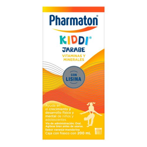 Pharmaton Kiddi Jarabe Multivitamínico para Niños Naranja-Mandarina 200ml