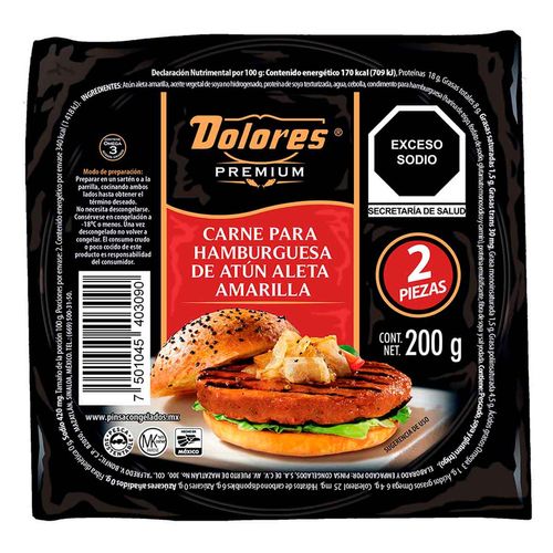 Hamburguesa de Atún Dolores 200g