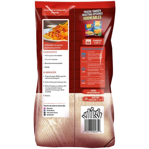 Papas Con Onda Corte Ondulado McCain 1Kg