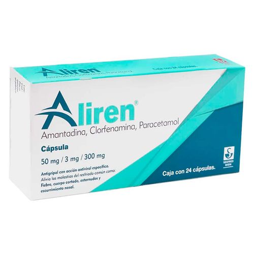 Cápsulas Aliren 50mg/3mg/300mg Caja con 24 Cápsulas