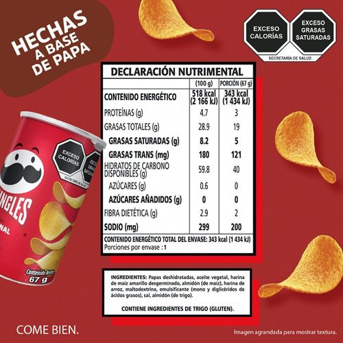 Papas Pringles Original 67g