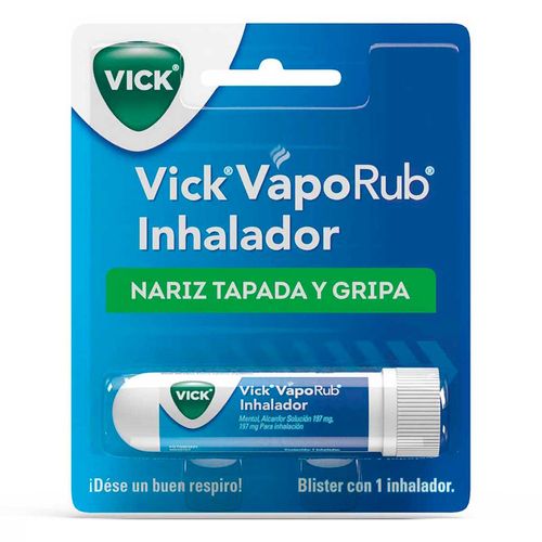 Inhalador Vick VapoRub para la congestión nasal y sinusitis 1 Pieza
