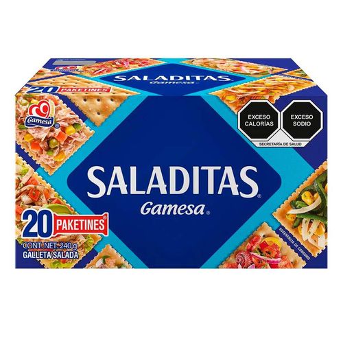 Galletas Gamesa Saladitas Clásicas 20 Paketines De 12g