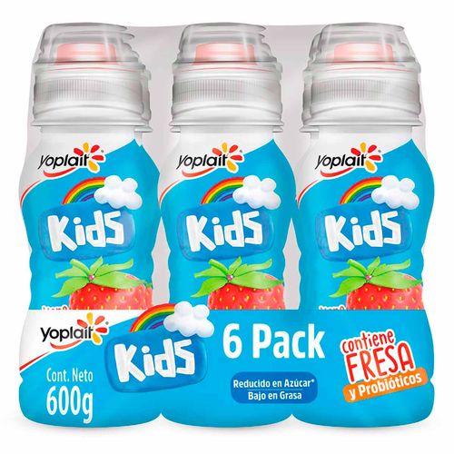 Yoplait Kids Mini Fresa Bebible Tapa Antiderrames 600g