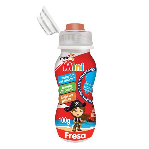 Yoplait Kids Mini Fresa Bebible Tapa Antiderrames 600g