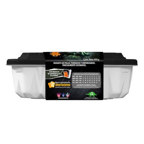 Nuggets de Pollo Del Día en Forma de Dinosaurio 450g