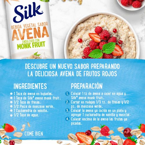Alimento Líquido Silk Avena Sin Azúcar con Monk Fruit 946ml