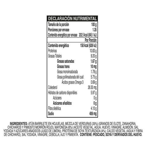 Atún El Dorado Ensalada Mayonesa 135g