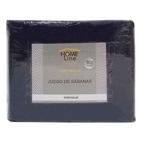 Juego de Sábanas Home Line Individual Azul Marino