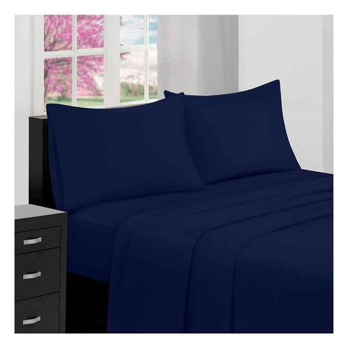 Juego de Sábanas Home Line Individual Azul Marino