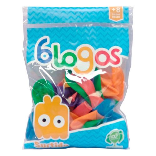 Bolsa de Globos Blogos Surtido Bubble con 50 Globos