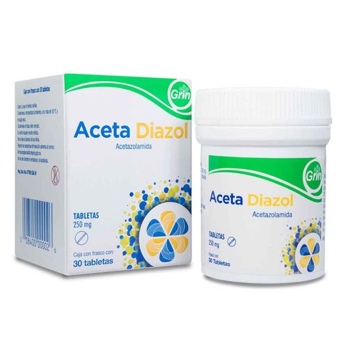 Tabletas Aceta Diazol 250mg Frasco con 30 Tabletas