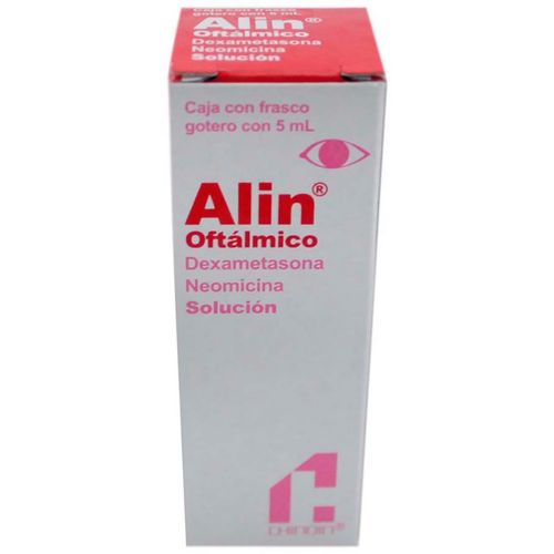 Solución Oftálmica Alin Frasco Gotero con 5ml