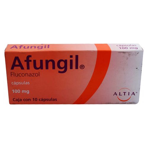 Cápsulas Afungil 100mg Caja con 10 Cápsulas