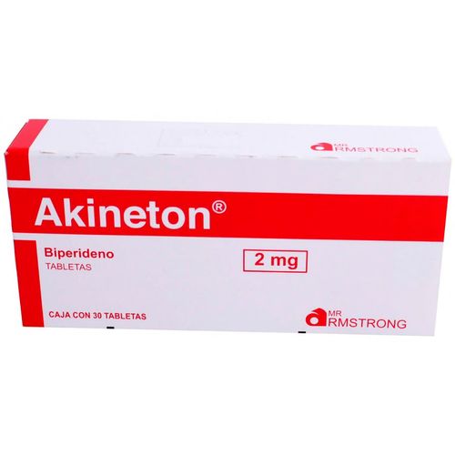 Tabletas Akineton de 2mg con 30 Tabletas