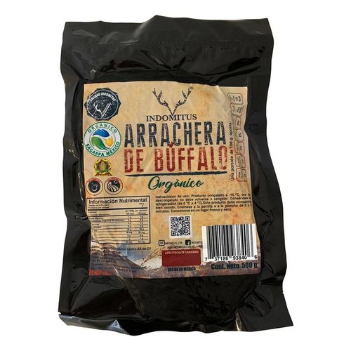 Arrachera Búfalo Orgánica Indomitus 500g