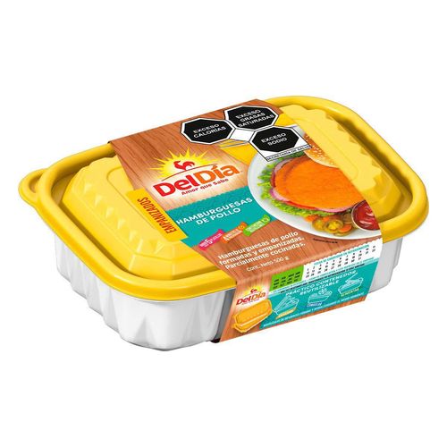 Hamburguesas de Pollo del Día Empanizadas 500g