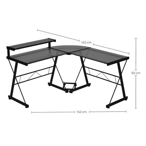 Escritorio Home Line en L Cristal ET-CD-7
