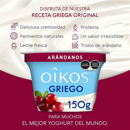 Yoghurt Griego Oikos Con Arándano 150g
