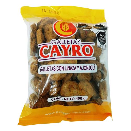 Galletas Cayro con Linaza y Ajonjolí de 400g
