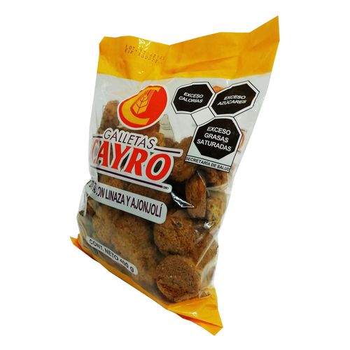 Galletas Cayro con Linaza y Ajonjolí de 400g