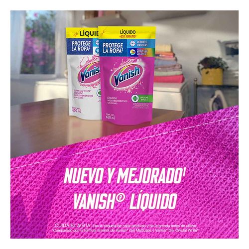 Quitamanchas Líquido Vanish para Ropa de Color Repuesto 650ml
