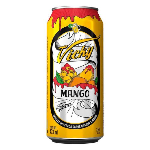 Cerveza Victoria Vicky Mango Lata 1 Pieza 473ml