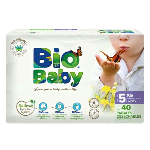 Pañales Bio Baby Talla 5 X Grande 40 pañales