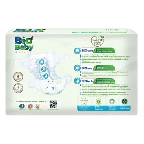 Pañales Bio Baby Talla 4 Grande 40 pañales