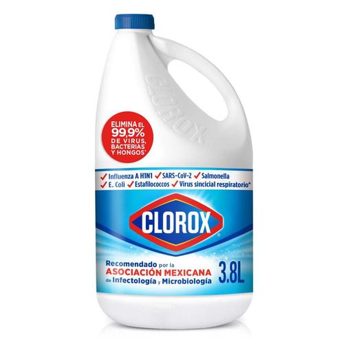 Cloro Blanqueador Desinfectante Clorox Original 3.8L