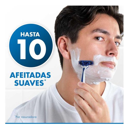 Rastrillo Gillette Prestobarba3 con 3 Hojas 2 Unidades