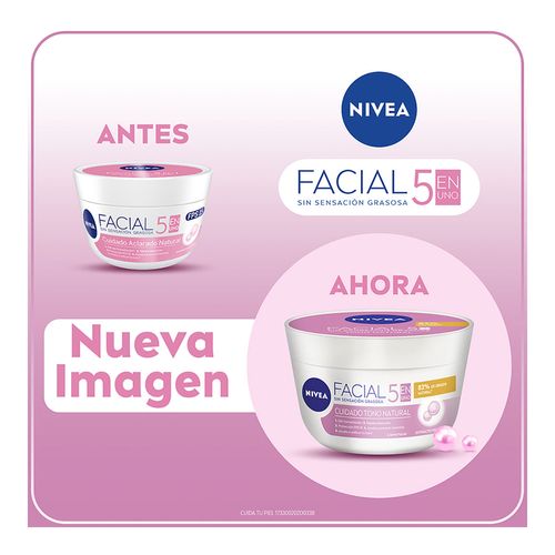 Crema Facial Hidratante Aclarante NIVEA 5 En 1 Aclarado Natural 200ml