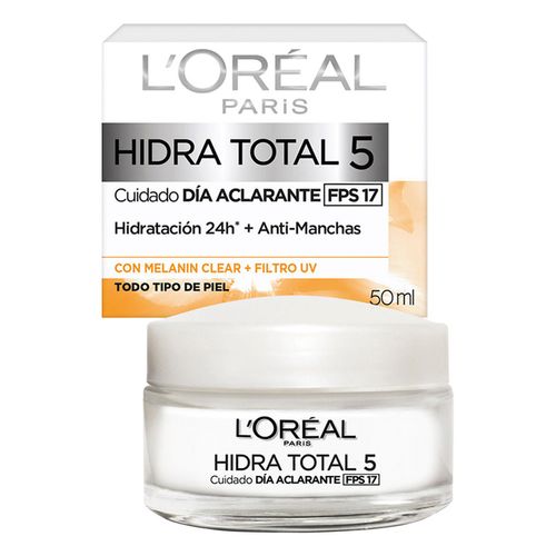 Crema Facial de Día L'Oréal Paris Hidra Total 5 Aclarante 50ml