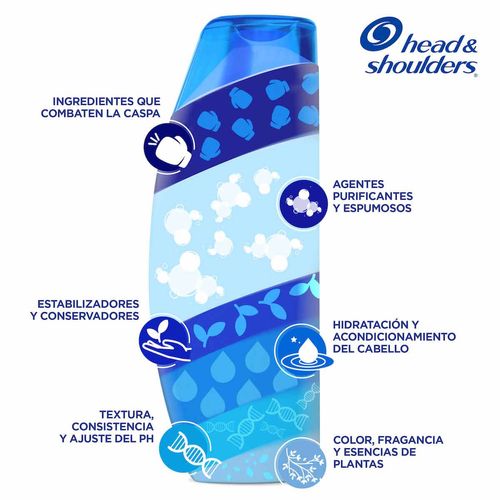 Shampoo Head & Shoulders 2 en 1 Suave y Manejable 375 ml