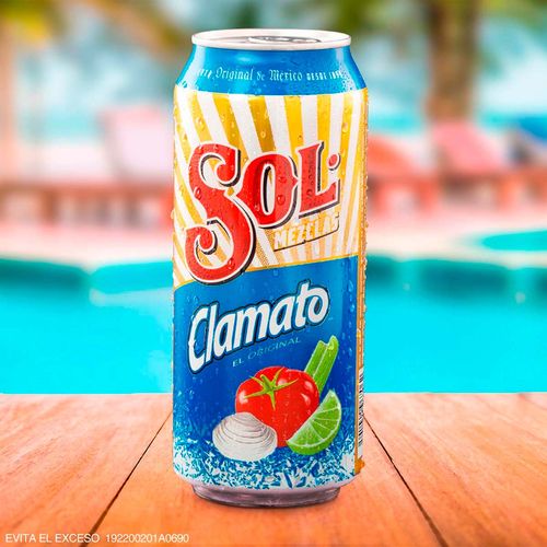 Cerveza Preparada Sol Clamato Lata 473 ml