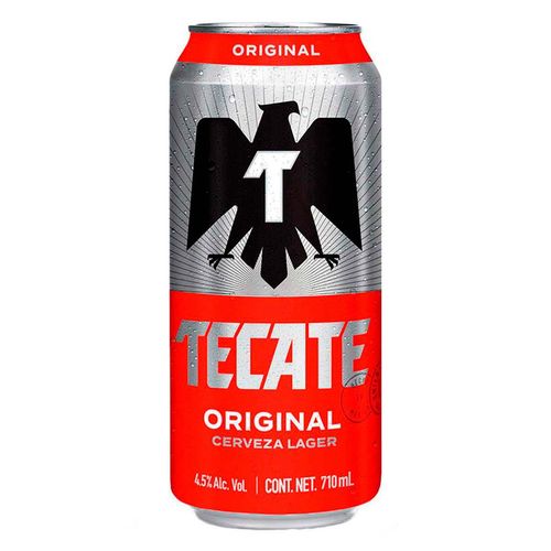 Cerveza Clara Tecate Original Lata 710 ml