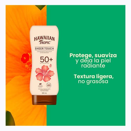 Protector Solar Hawaiian Tropic Sheer Touch 50+ FPS Loción 240ml