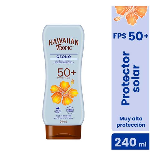 Protector Solar Hawaiian Tropic Ozono 50+ FPS Loción 240ml