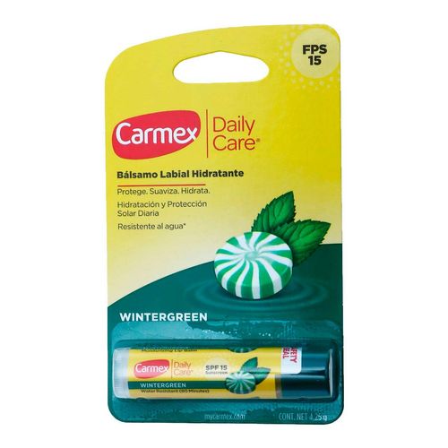 Bálsamo Labial Carmex Daily Care Winter Green 4.25g