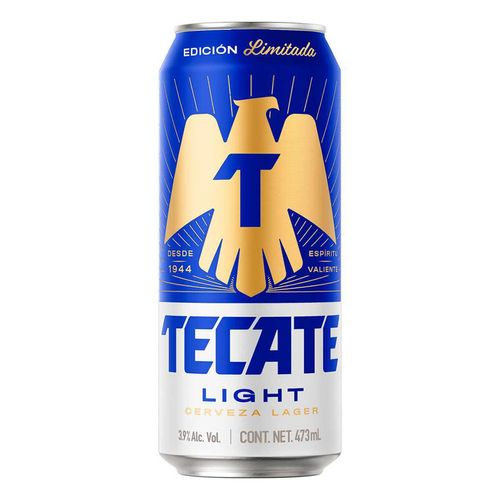 Cerveza Clara Tecate Light lata de 473ml