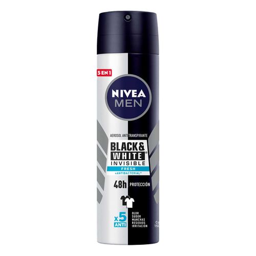 Desodorante Anti manchas NIVEA MEN Black & White invisible fresh 150ml